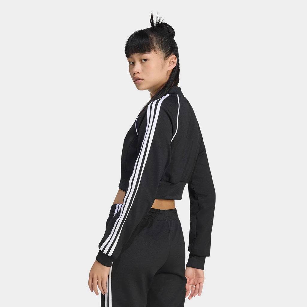 Women's Cropped Doubleknit Full-Zip Track Top