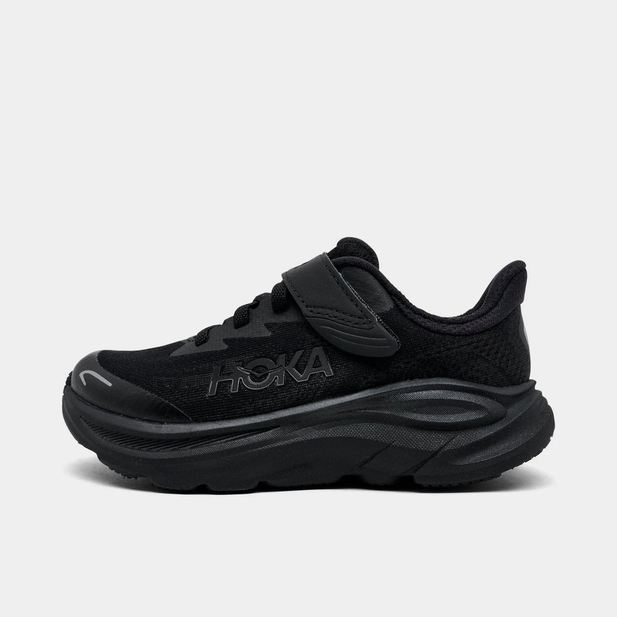 Little Kids' Stretch Lace Running Shoes - Black