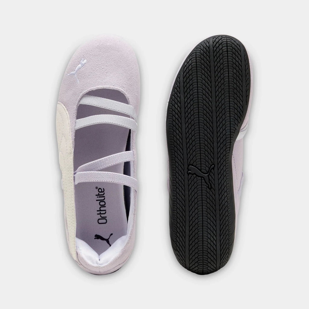 Girls' Napped-Leather Ballet Sneakers
