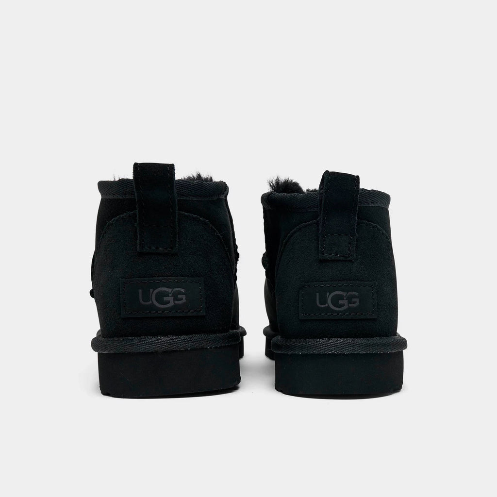 Women's Sheepskin Short Boot - Black