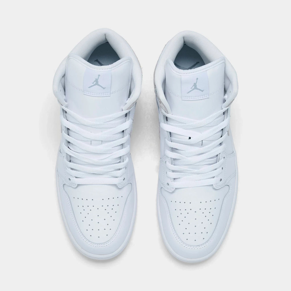 Men's Distressed Leather Mid-Top Sneakers