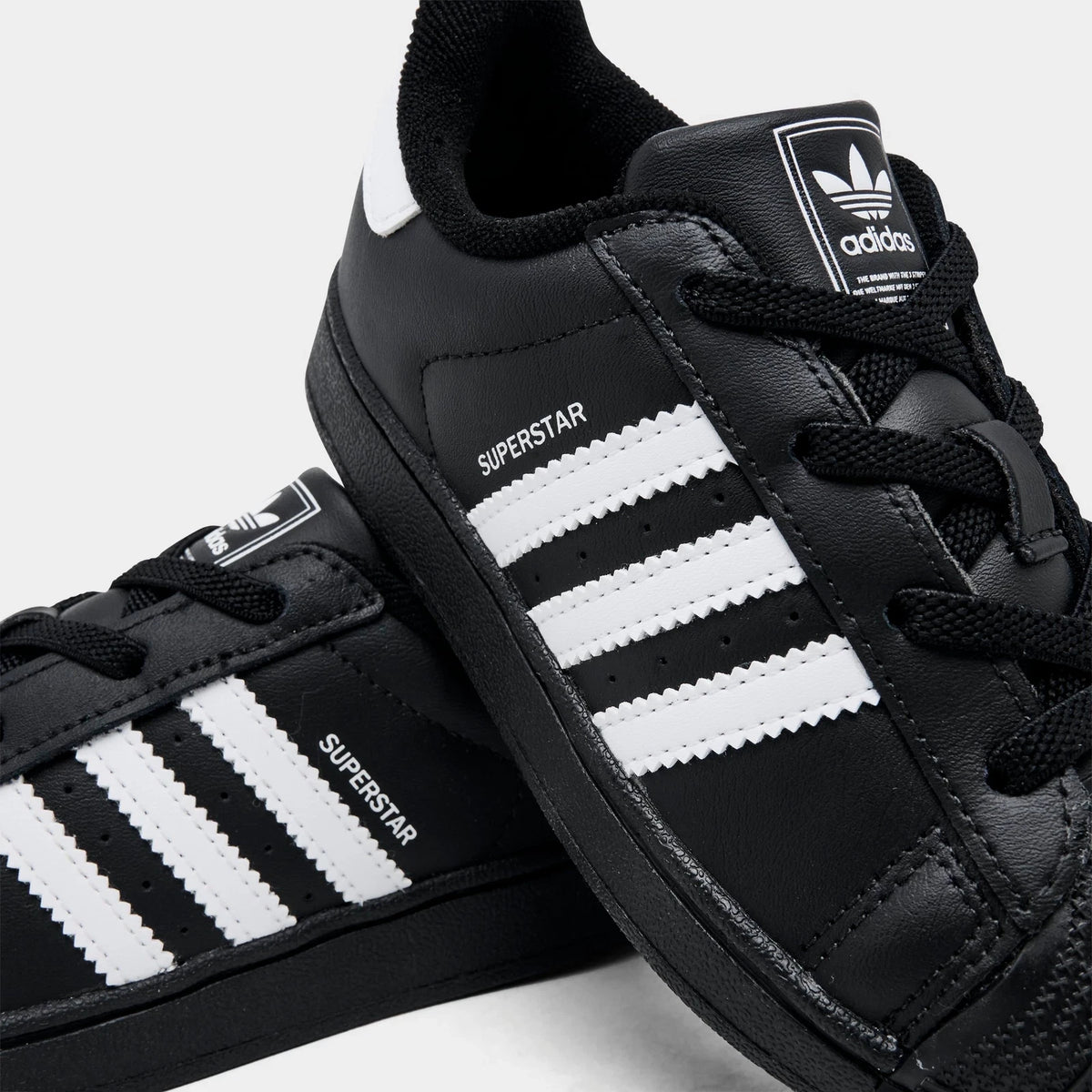 Toddler Leather Shell Toe Sneaker - Black