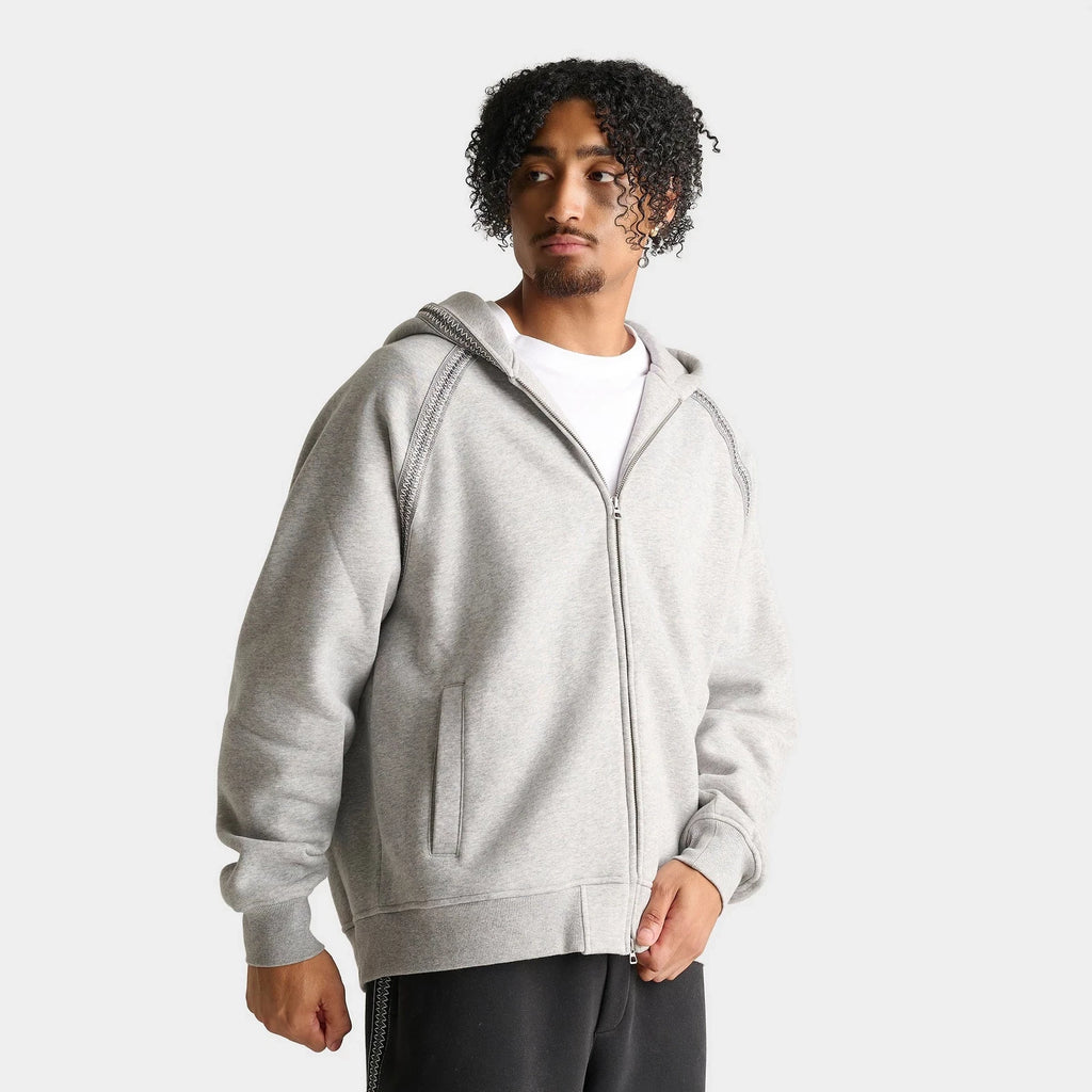 Cotton Blend Full-Zip Hoodie