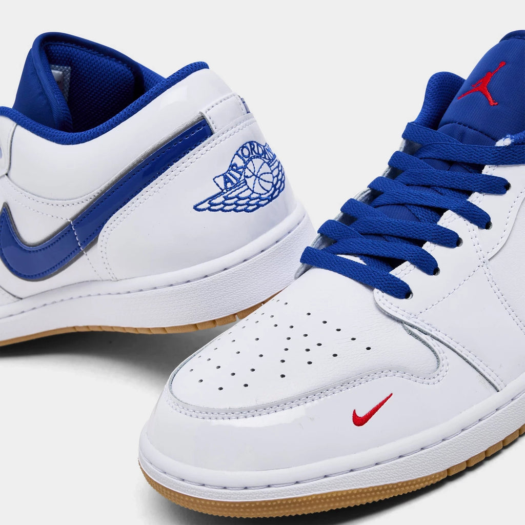 Men's Leather And Suede Low Top Sneakers