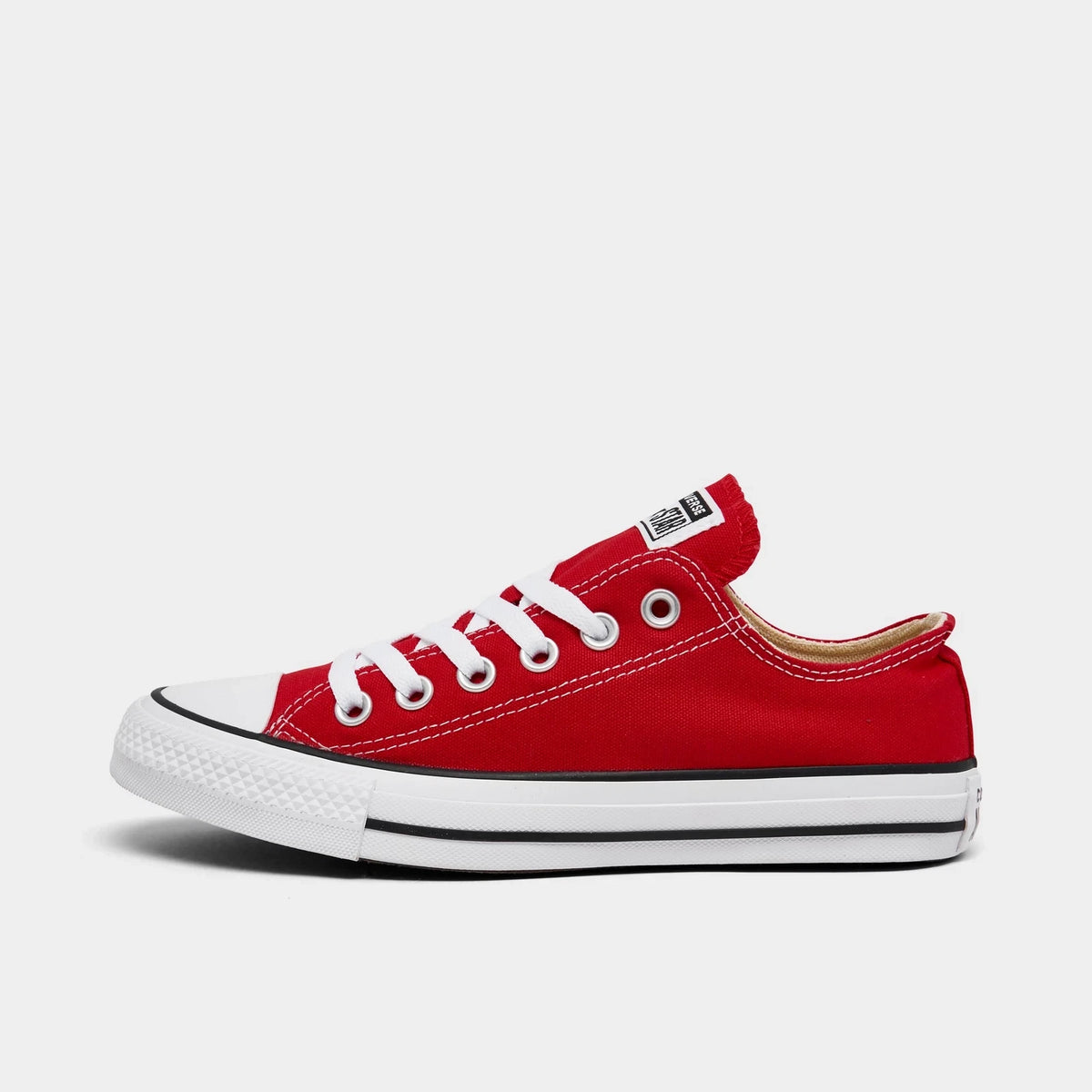 Women's Canvas Low Top Sneakers - Red