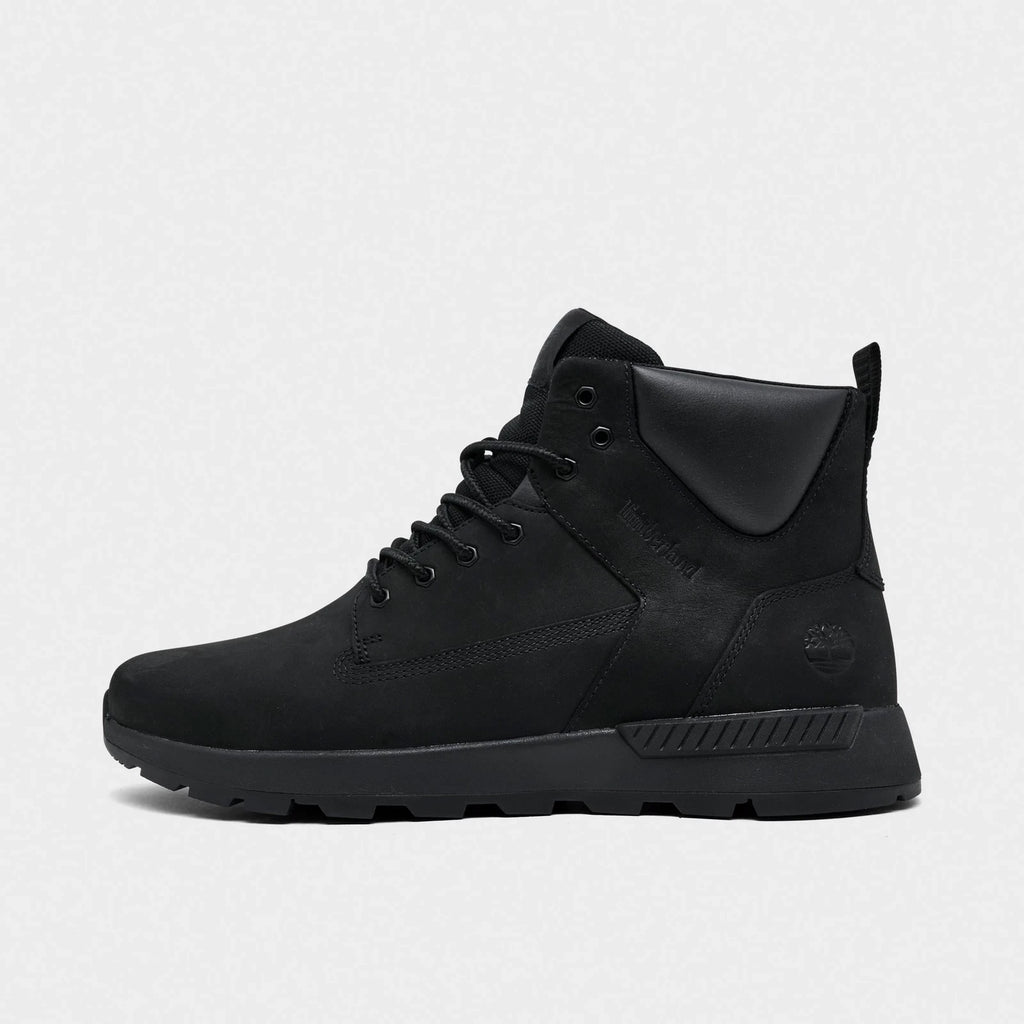 Men's Mid Nubuck Sneaker Boots - Black