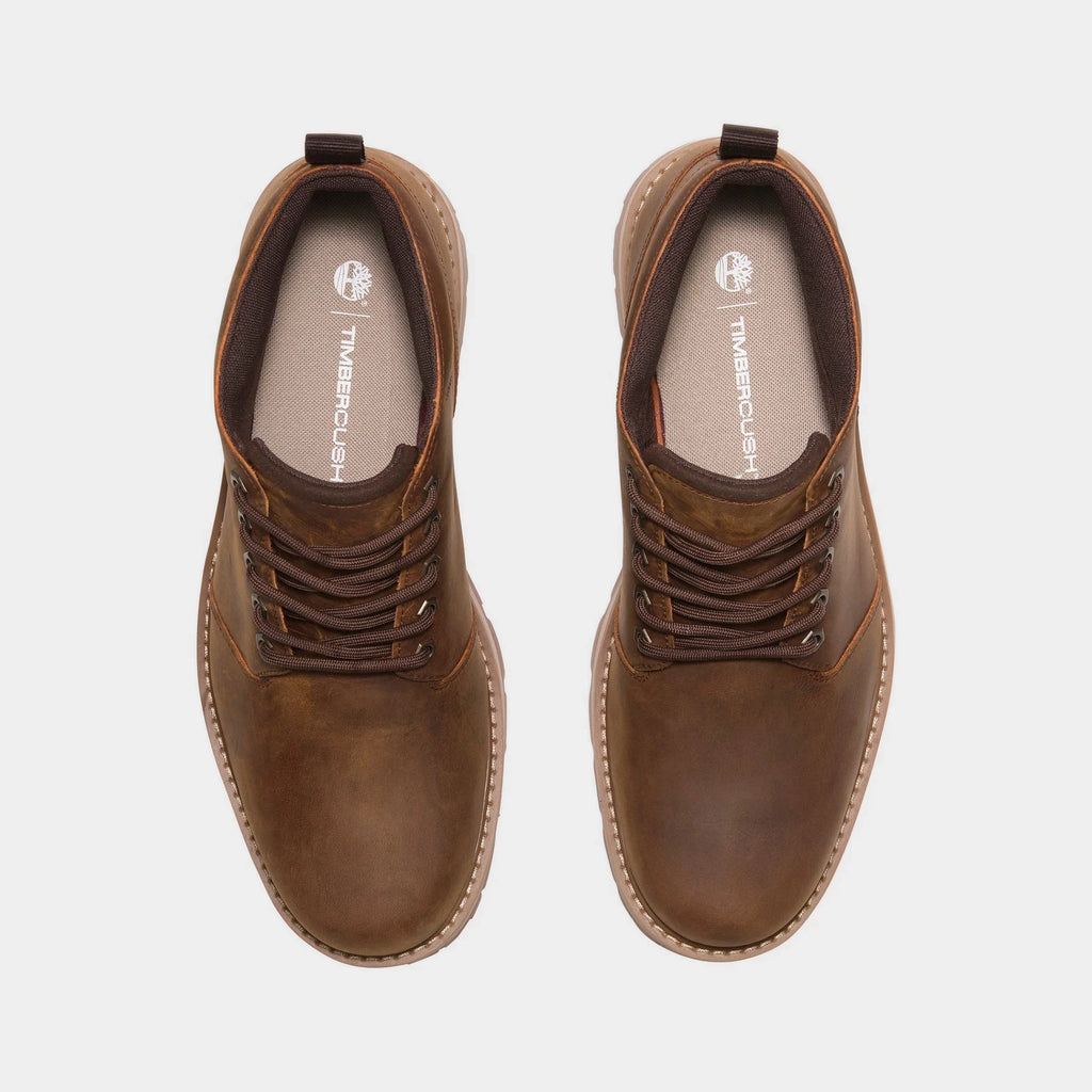 Men's Waterproof Leather Chukka Boots - Brown