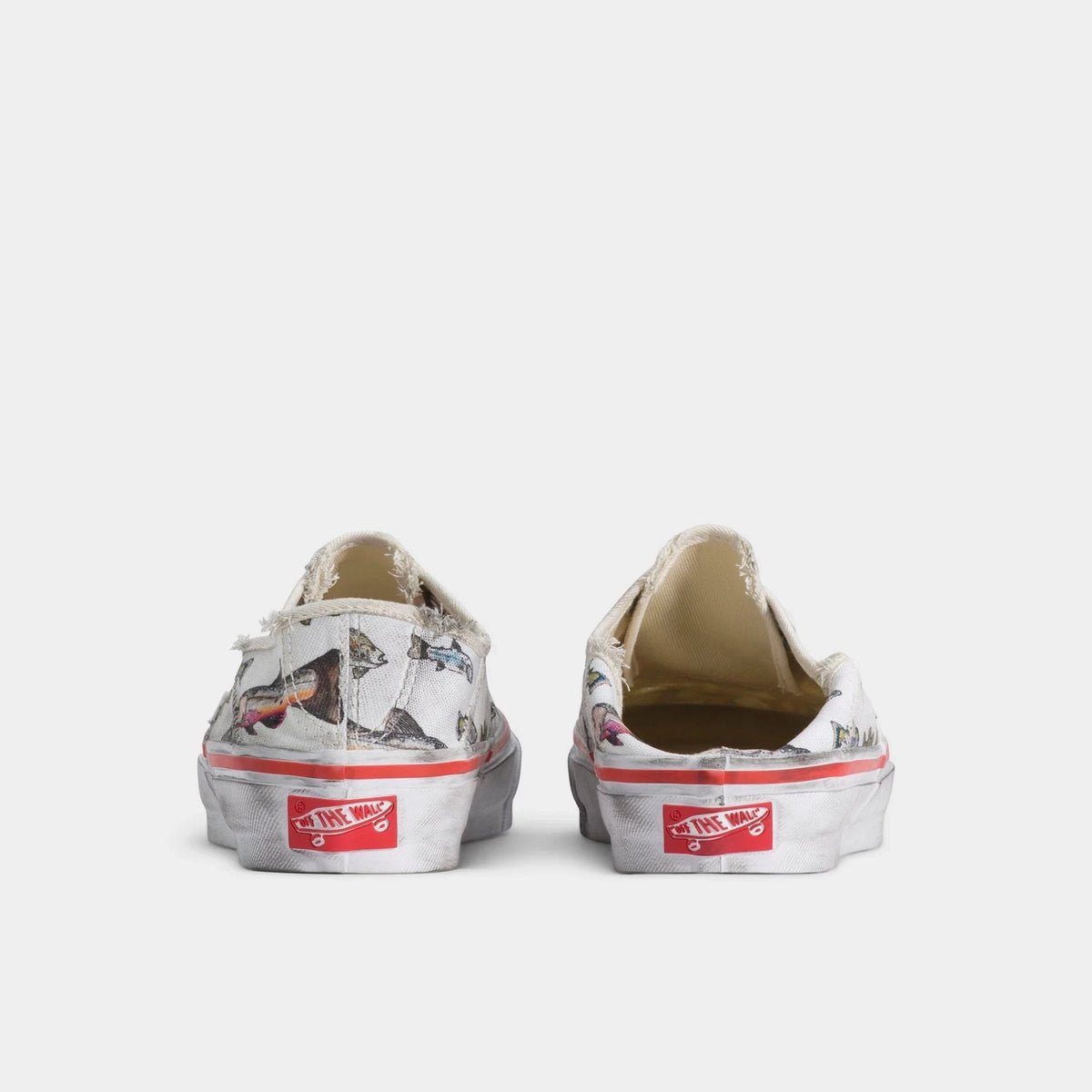 Canvas Fish Print Convertible Sneaker