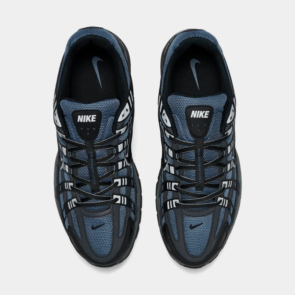 Men's Mesh And Leather Runner Sneaker - Blue