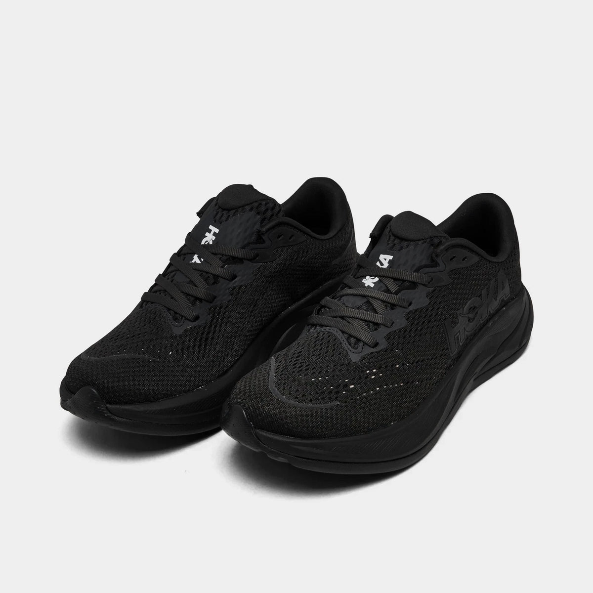 Women's Jacquard Knit Running Shoes - Black