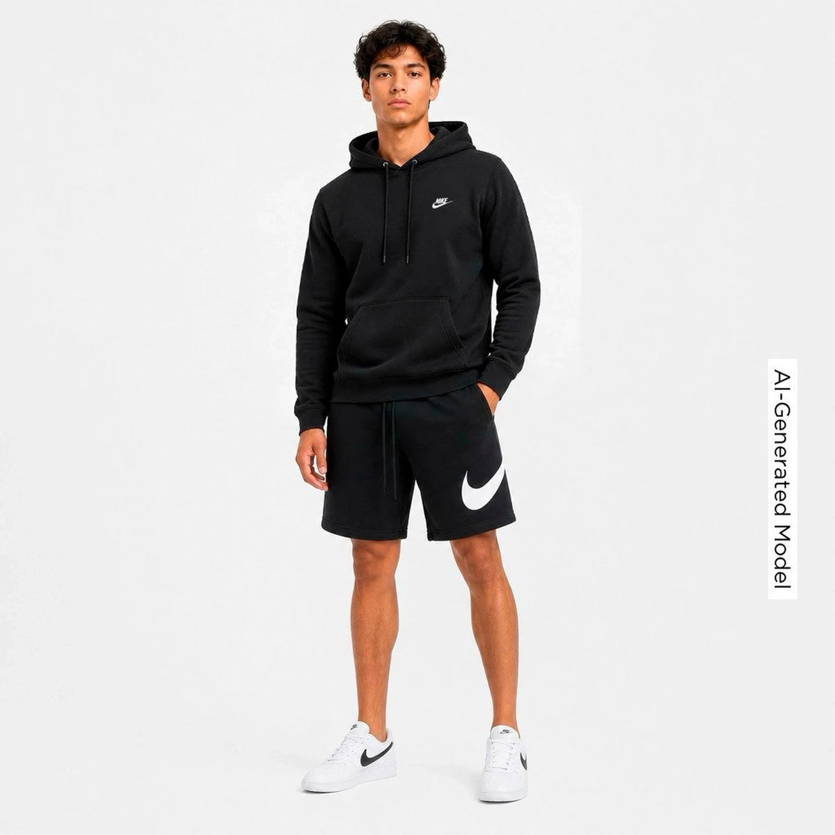 Men's Brushed Fleece Pullover Hoodie - Gray