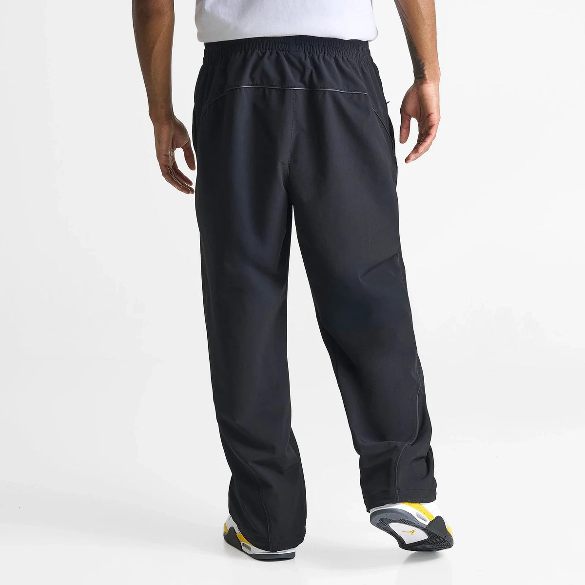 Men's Stretch Woven Track Pants - Black