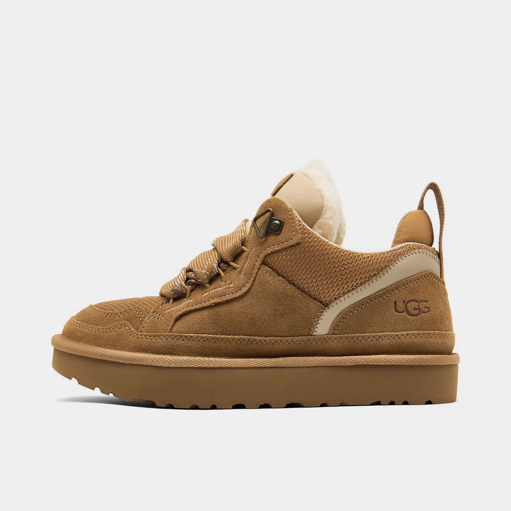 Women's Suede Mesh Sneaker Boots - Chestnut