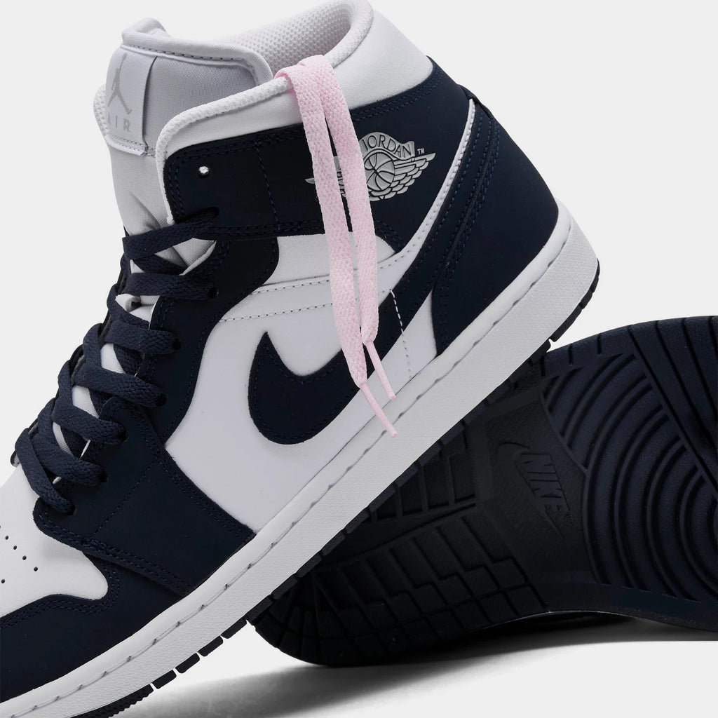 Men's Leather Mid-Top Casual Sneakers