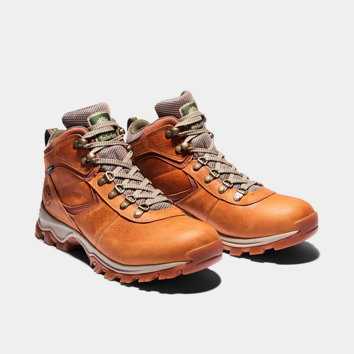 Men's Mid Waterproof Hiking Boots - Brown