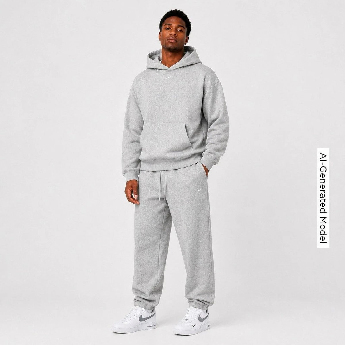Men's Oversized Fleece Pullover Hoodie