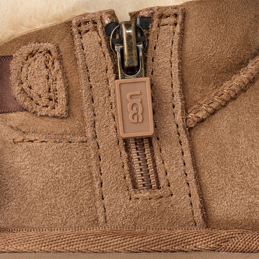 Toddler Girls' Short Sheepskin Bow Boots