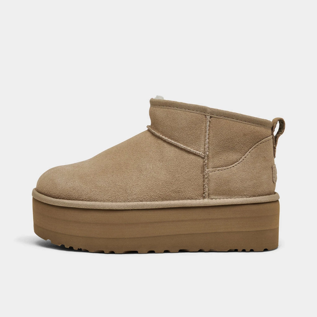 Women's Suede Platform Ankle Boots