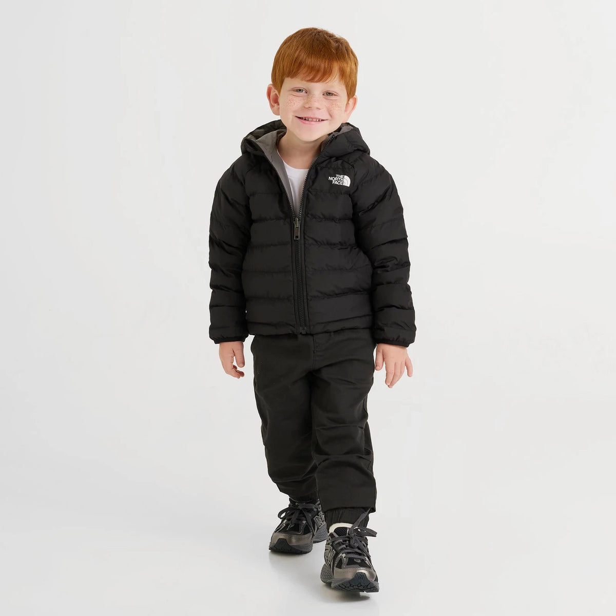 Toddler Reversible Hooded Jacket - Black
