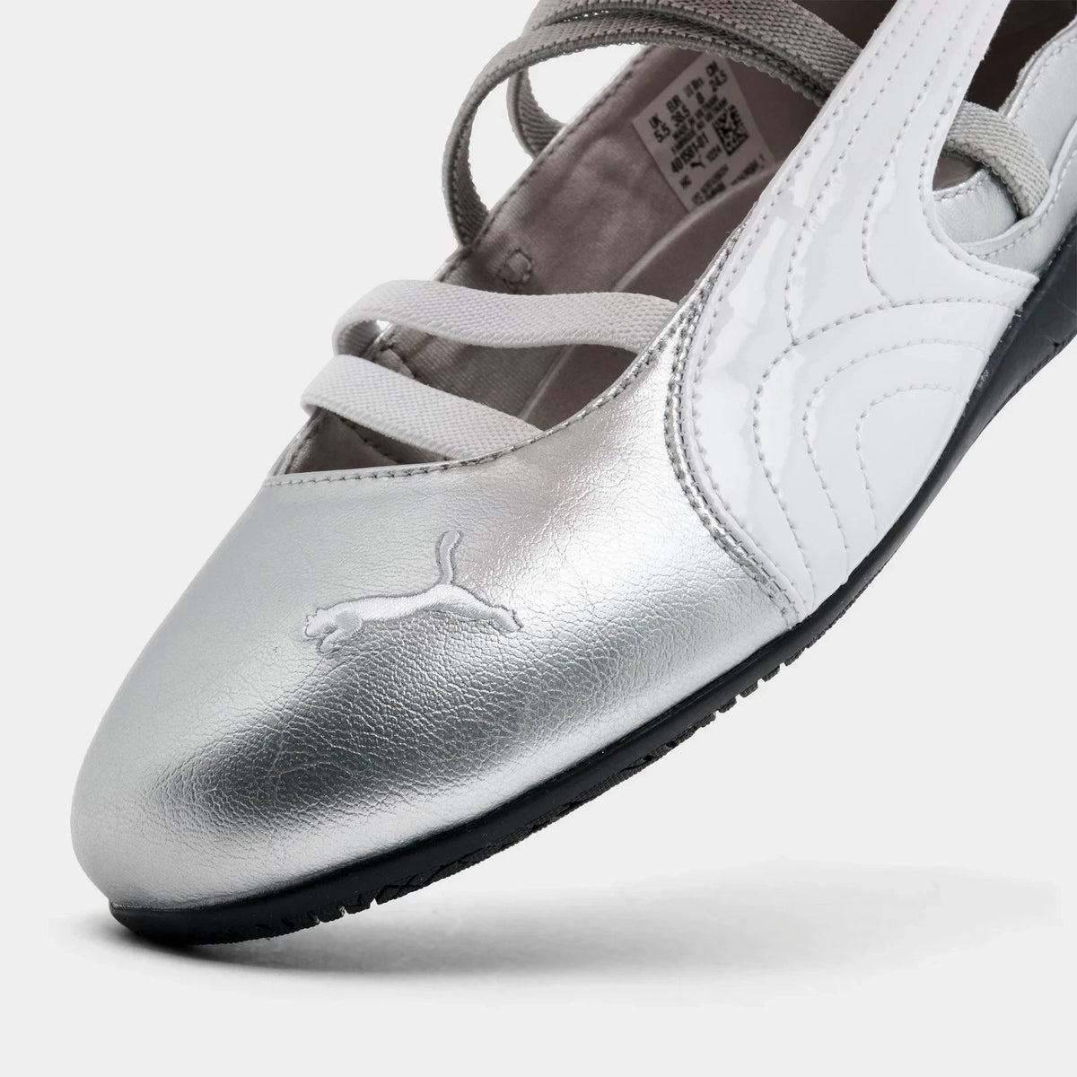 Women's Metallic Ballet-Inspired Sneakers
