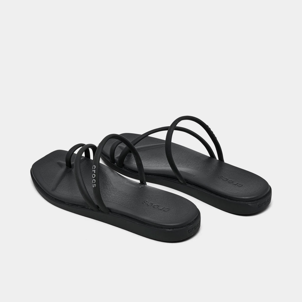 Square Toe Loop Sandal - Black