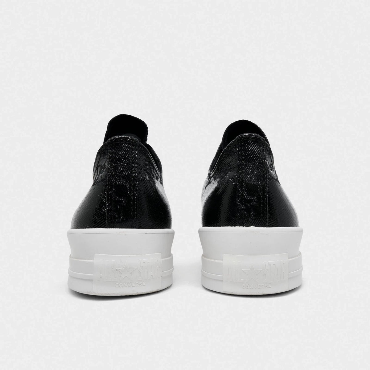Men's Waxed Denim Low Top Sneakers - Black