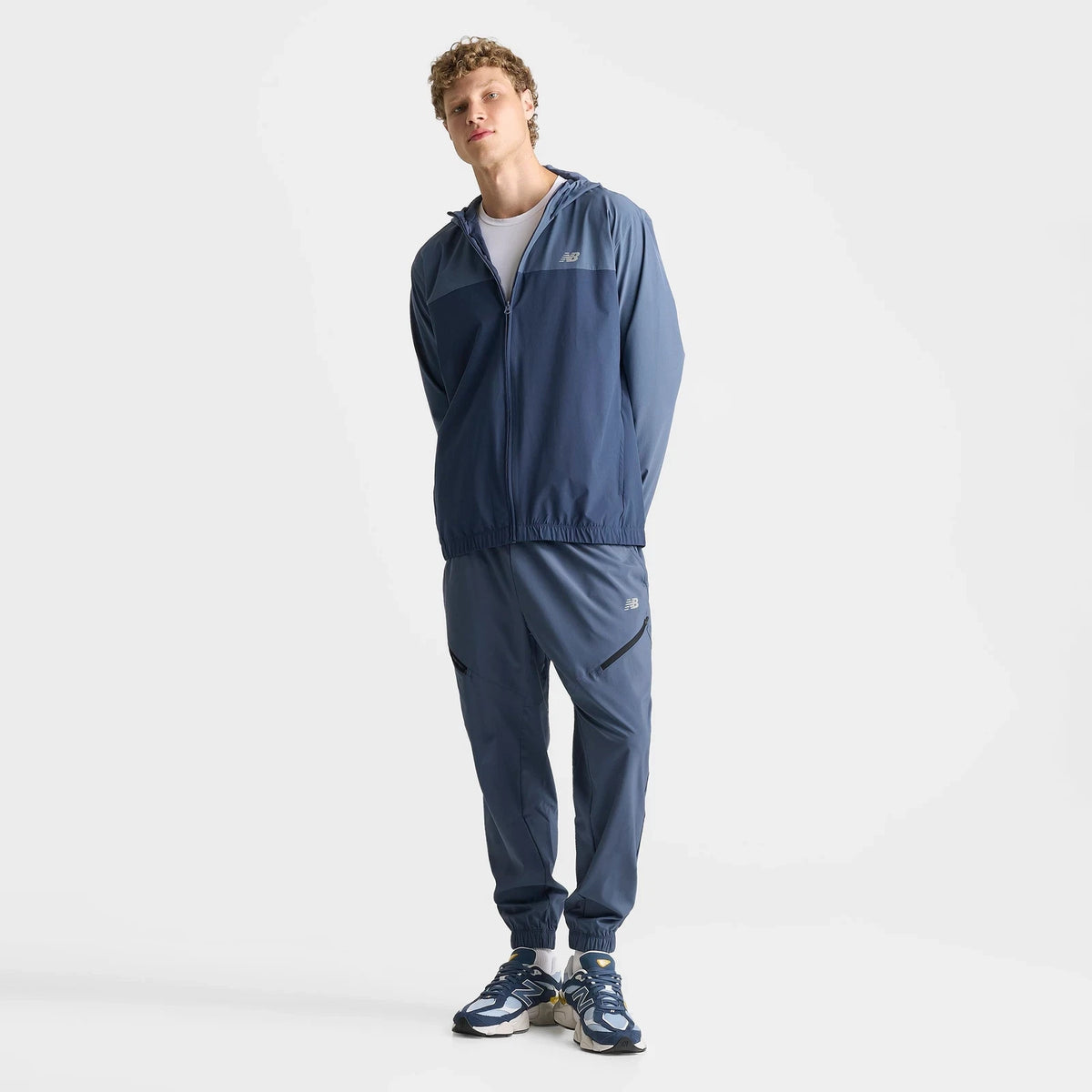 Men's Woven Full-Zip Hooded Jacket