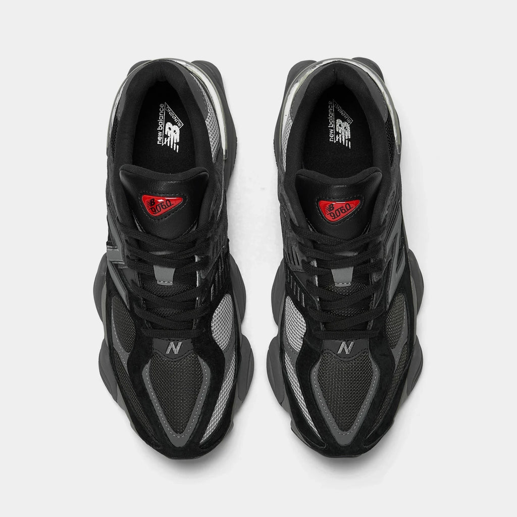 Men's Suede And Mesh Casual Sneakers - Black