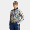 Girls' Cropped Paisley Zip Track Jacket