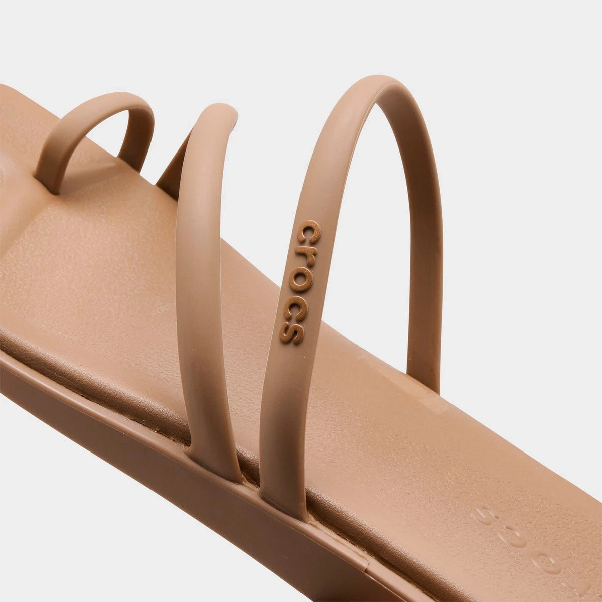 Square Toe Loop Sandal - Beige