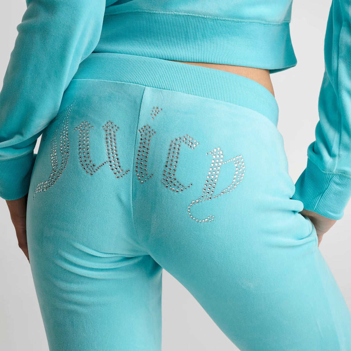 Women's Rhinestone Back Slim Track Pants