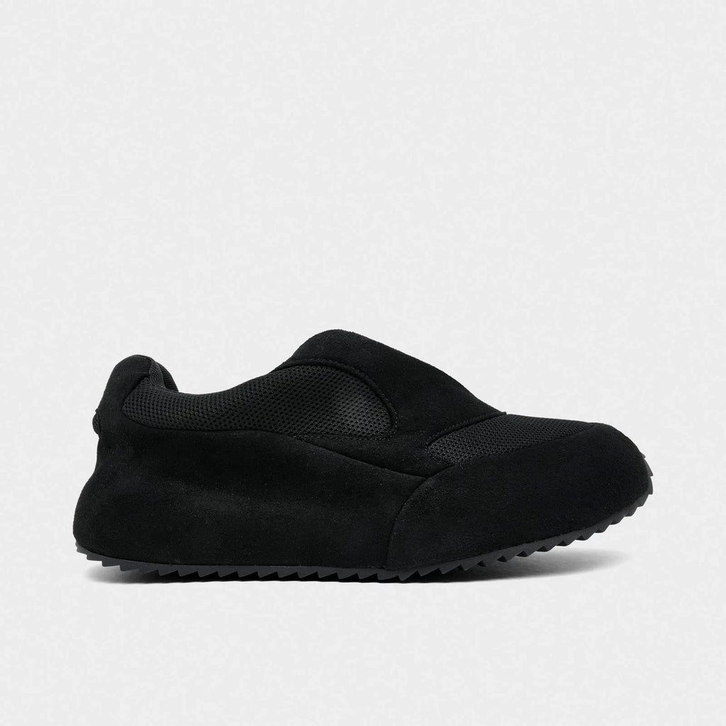 Mesh And Suede Slip-On Casual Shoes