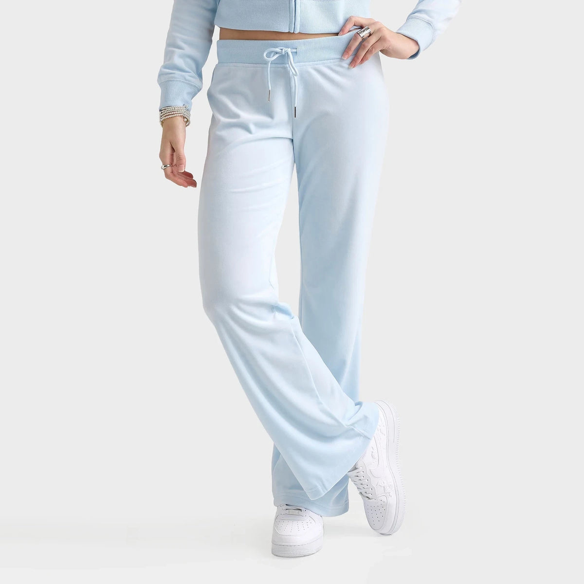 Women's Rhinestone Back Slim Track Pants
