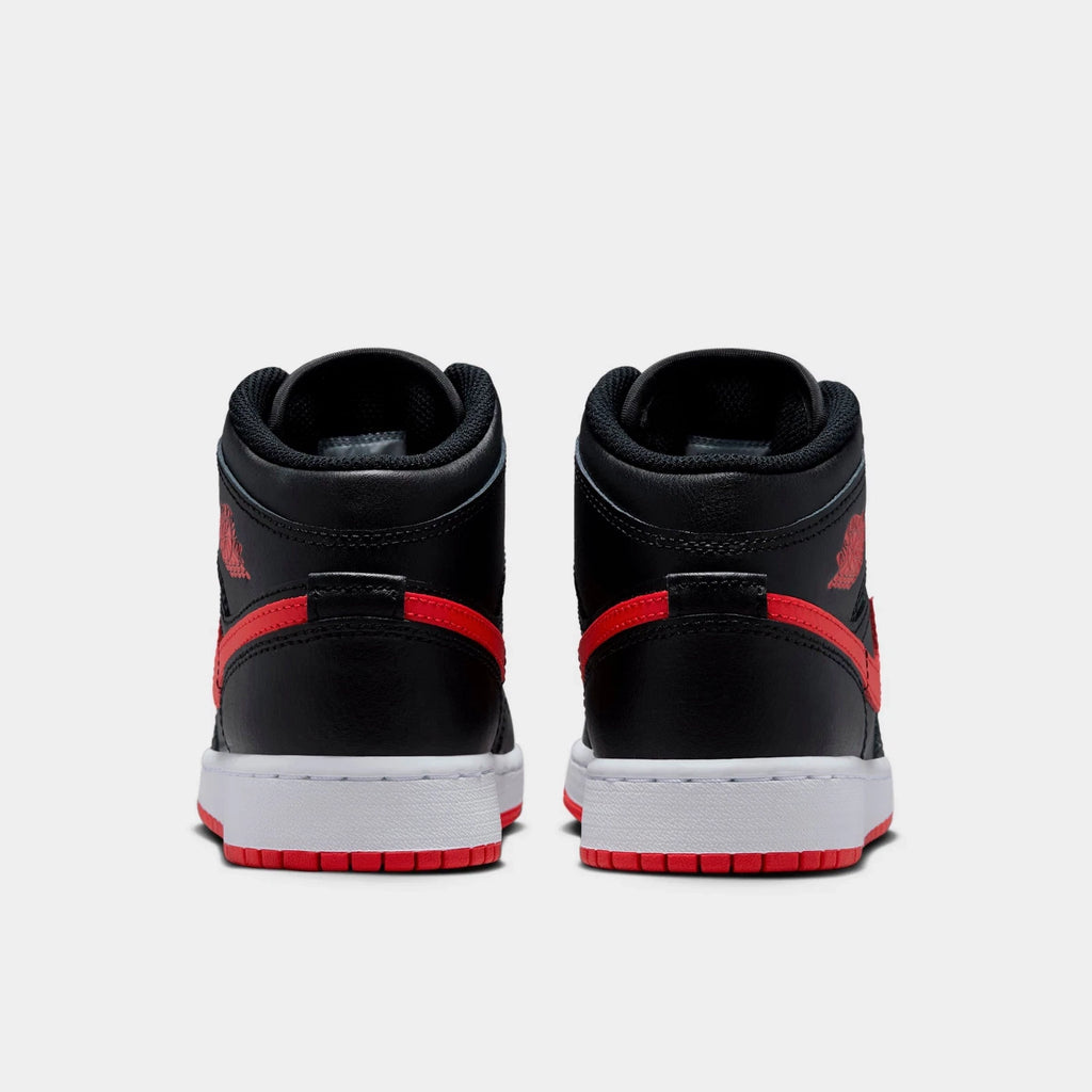 Big Kids' Mid Top Leather Casual Sneakers