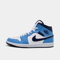 Men's Leather Mid-Top Casual Sneakers