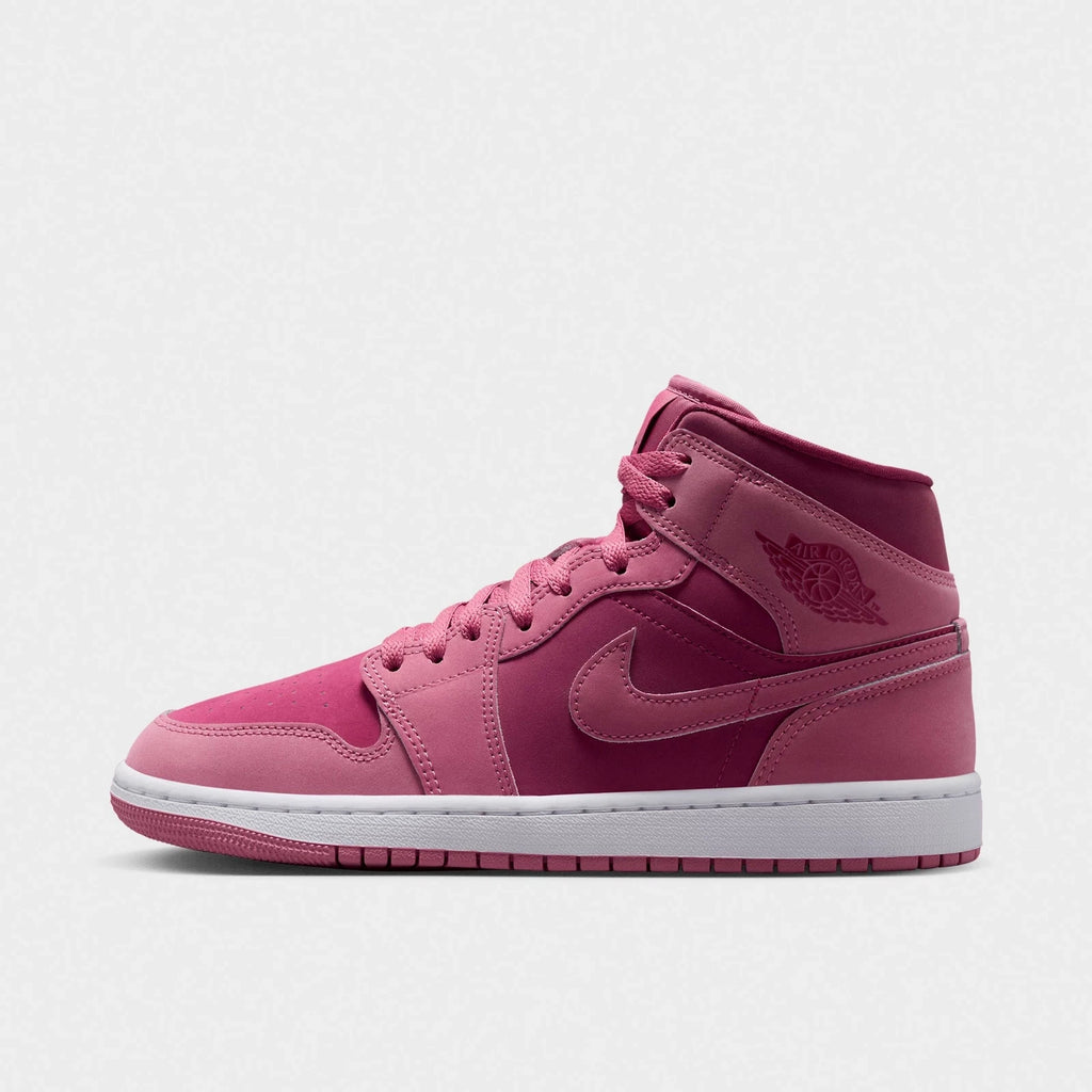 Women's Leather Mid-Top Casual Sneakers