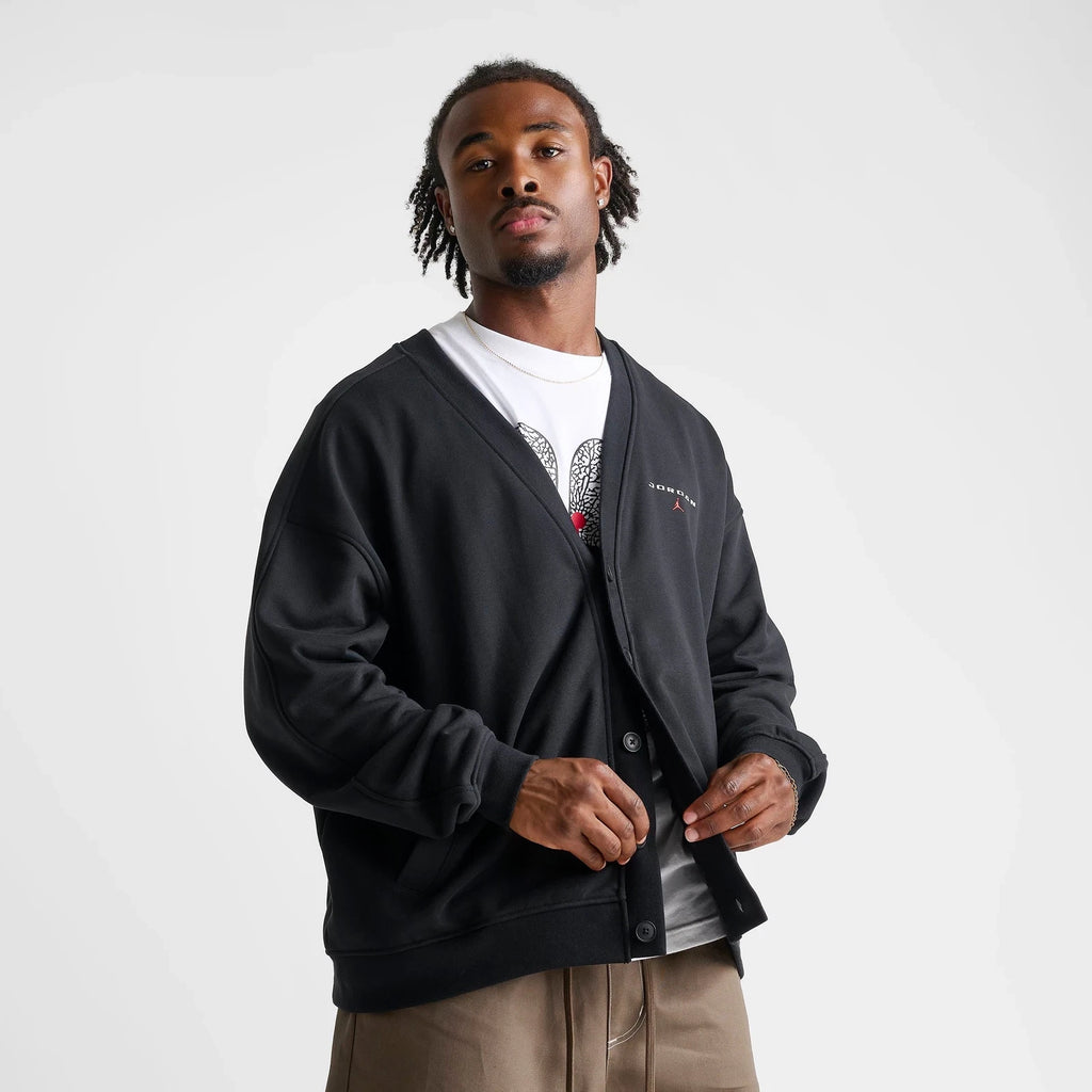 Men's Oversized French Terry Cardigan