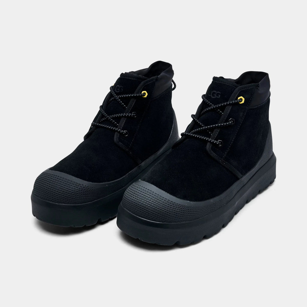 Men's Waterproof Suede Chukka Boots - Black