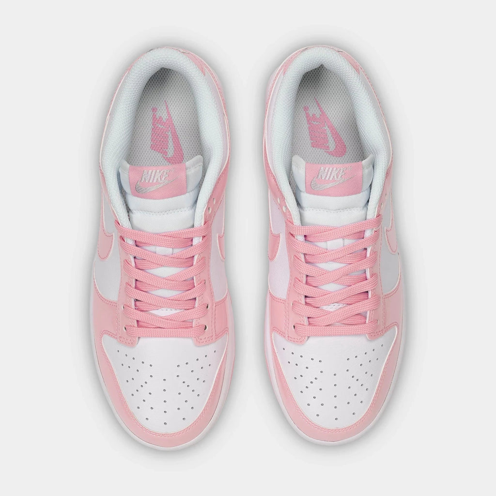Women's Patent Leather Court Sneaker - White