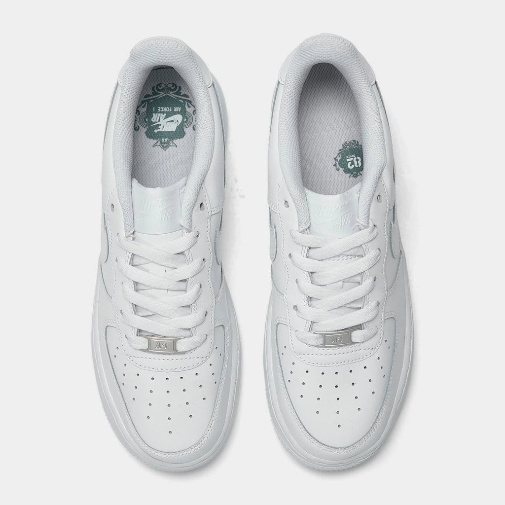 Big Kids' Leather Low-Top Sneakers - White