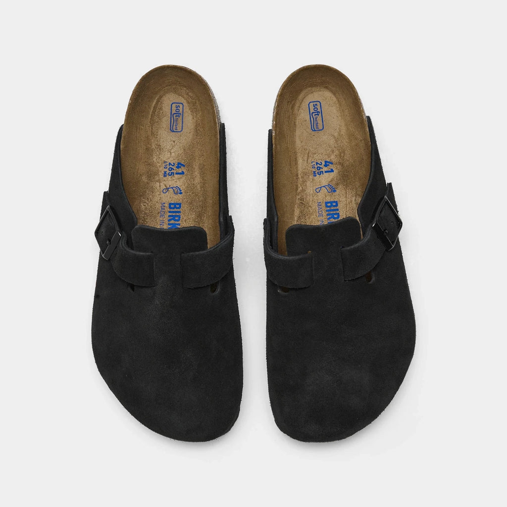 Men's Suede Soft Footbed Clogs