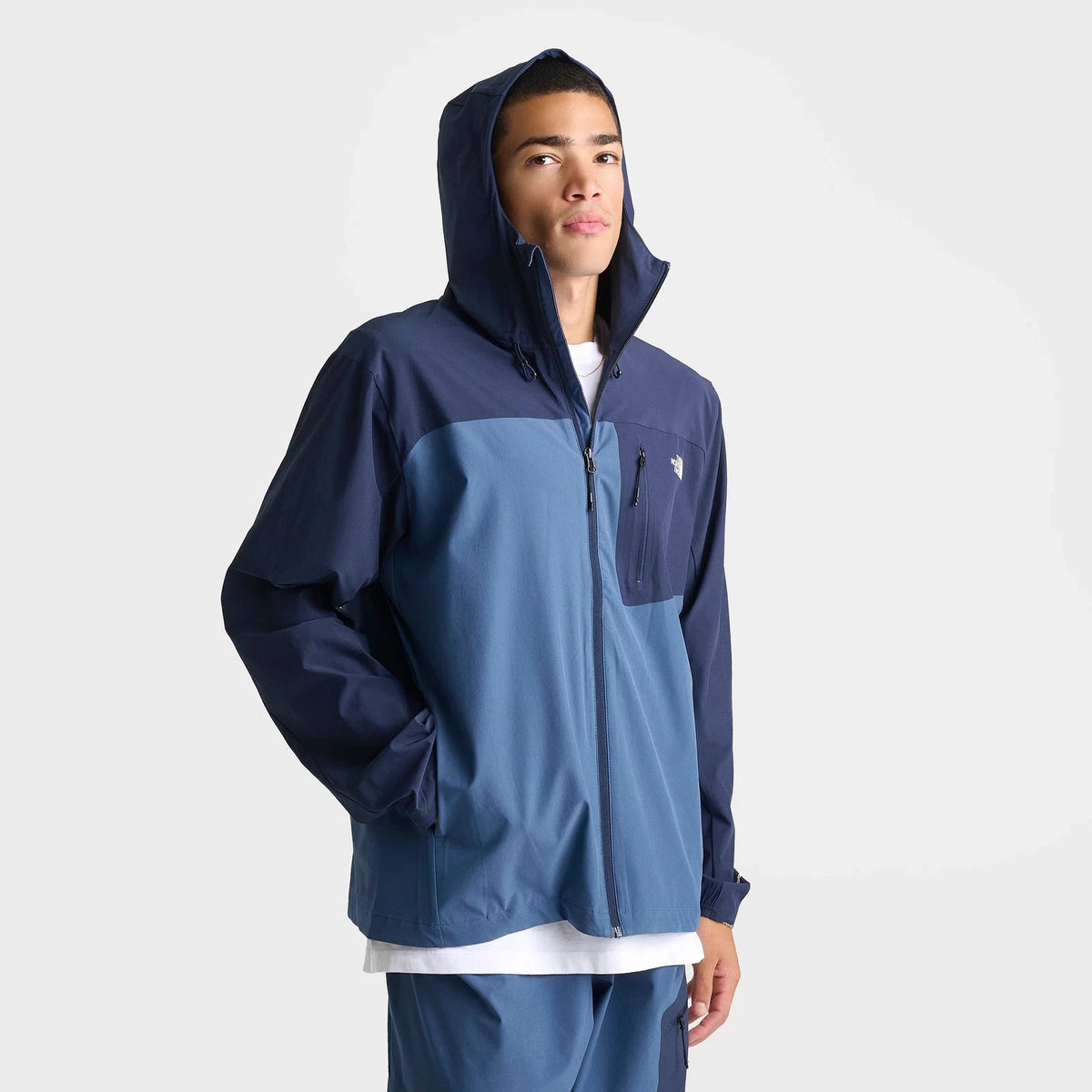 Men's Woven Full-Zip Hooded Jacket