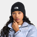 Ribbed Cuffed Knit Beanie - Black