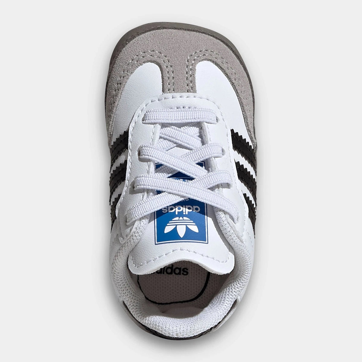Infant Leather And Suede Crib Shoes - White