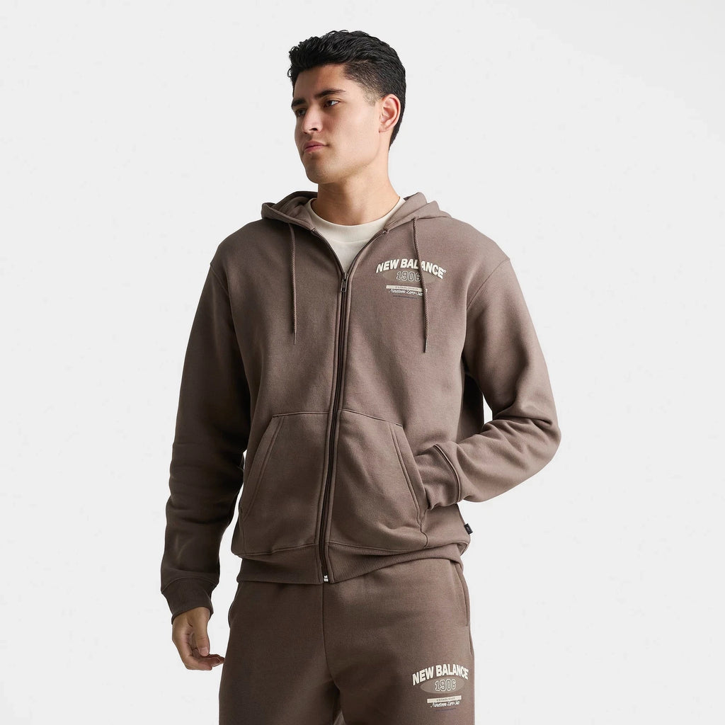 Men's Cotton Blend Fleece Full-Zip Hoodie