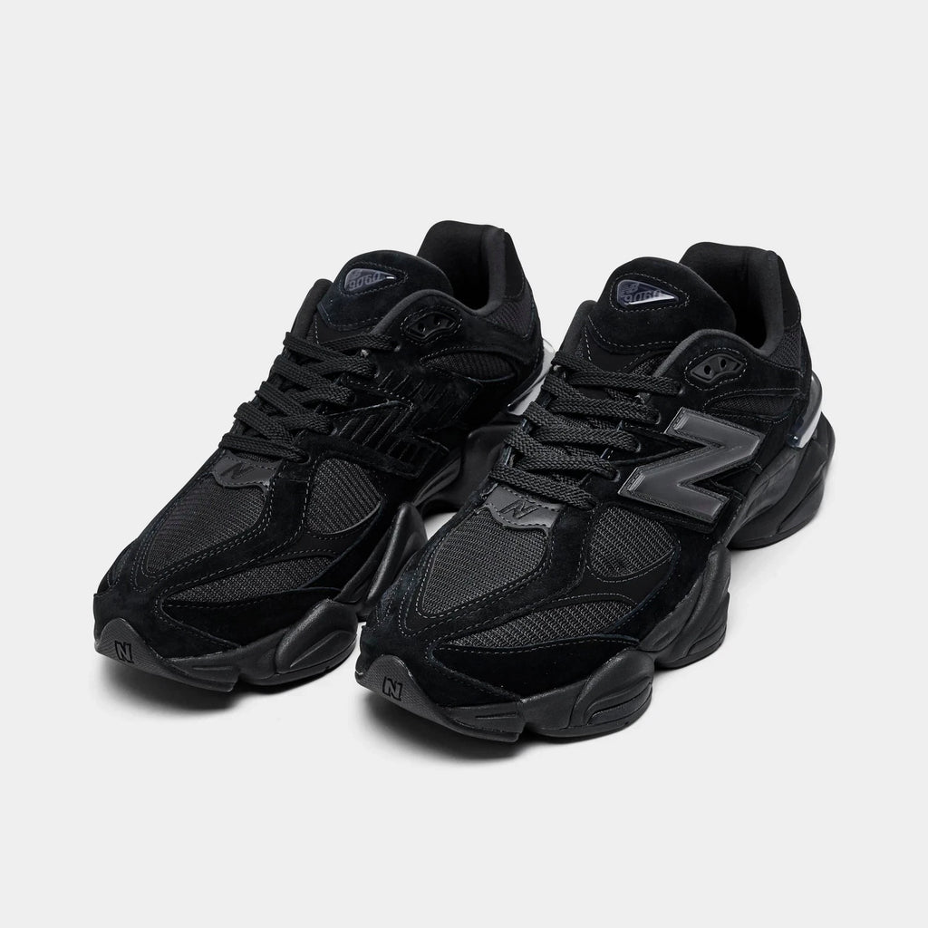 Men's Suede And Mesh Casual Sneakers - Black