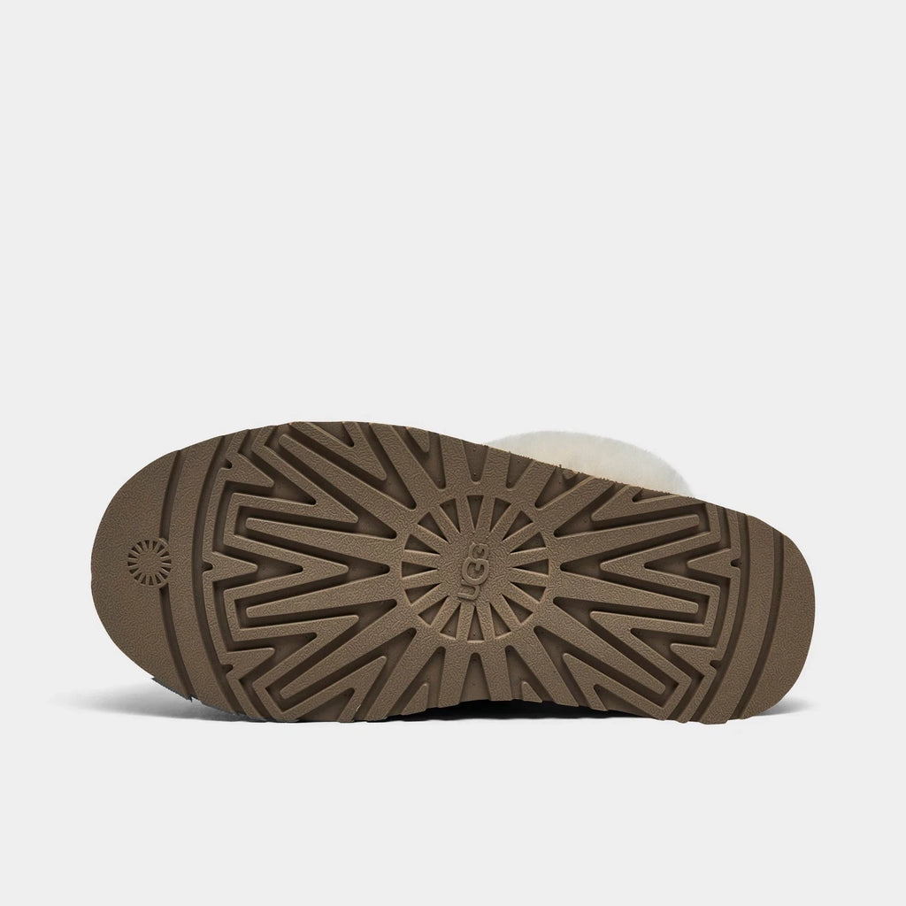 Women's Suede Platform Slip-On Slipper