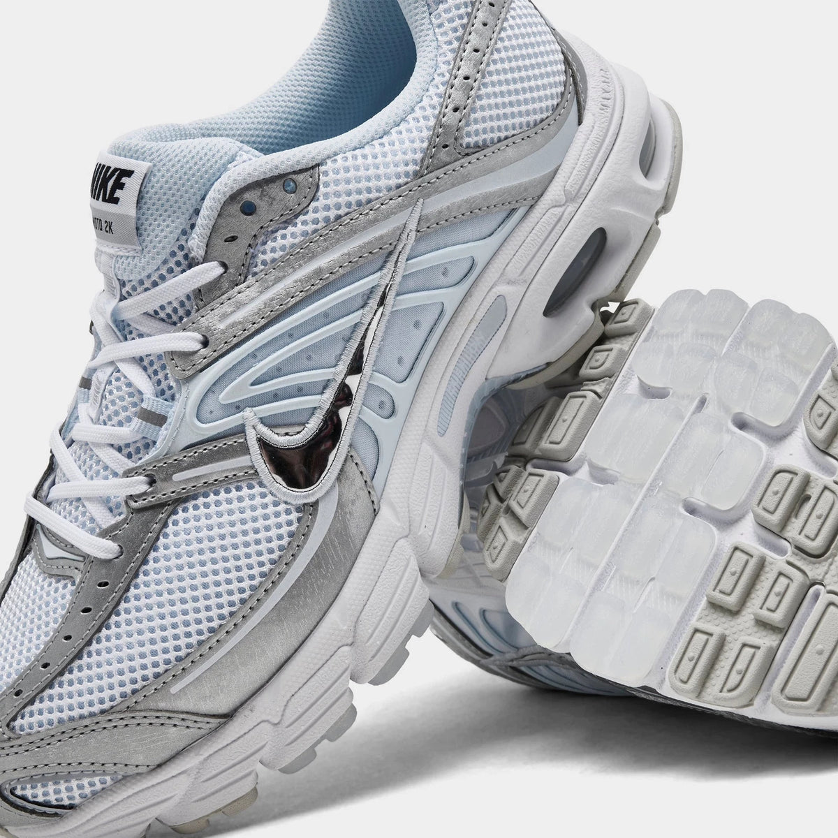 Women's Metallic Mesh Retro Sneakers