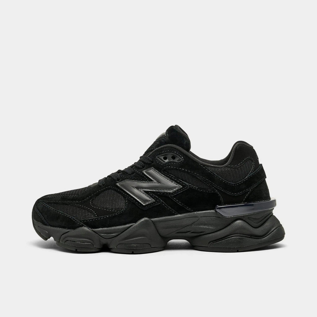 Women's Suede And Mesh Casual Sneakers - Black