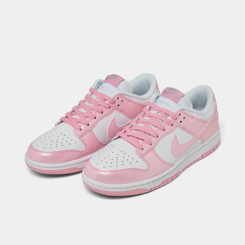 Women's Patent Leather Court Sneaker - White